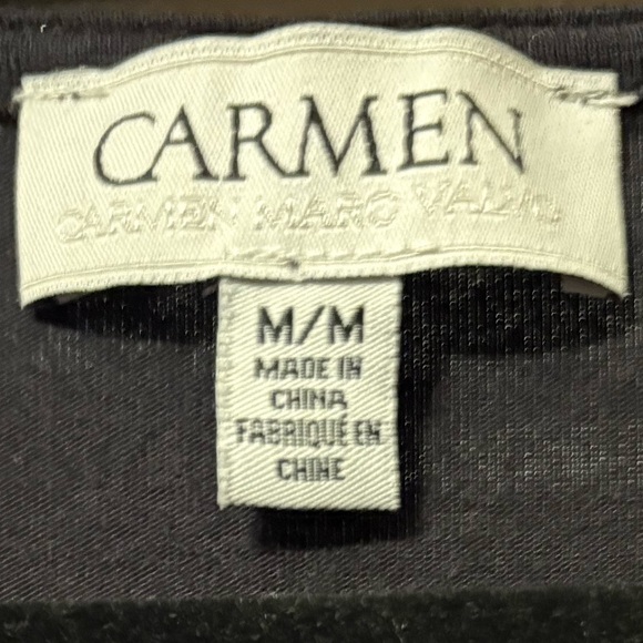 Carmen Marc Valvo Sequin Blouse - Picture 3 of 3